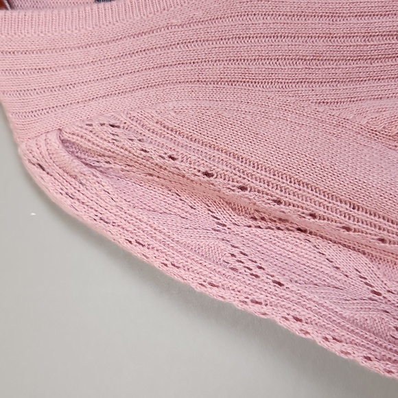 NWT Sundance‎ Pink Merino Wool Blend Scoopneck Sweater XS - Picture 8 of 10